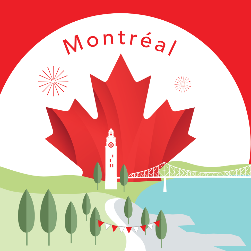 Vue pictogramme de Montréal